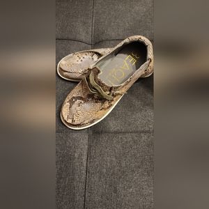 Beach by Matisse snakeskin print sneakers